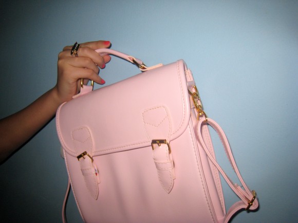 Baby pink bag